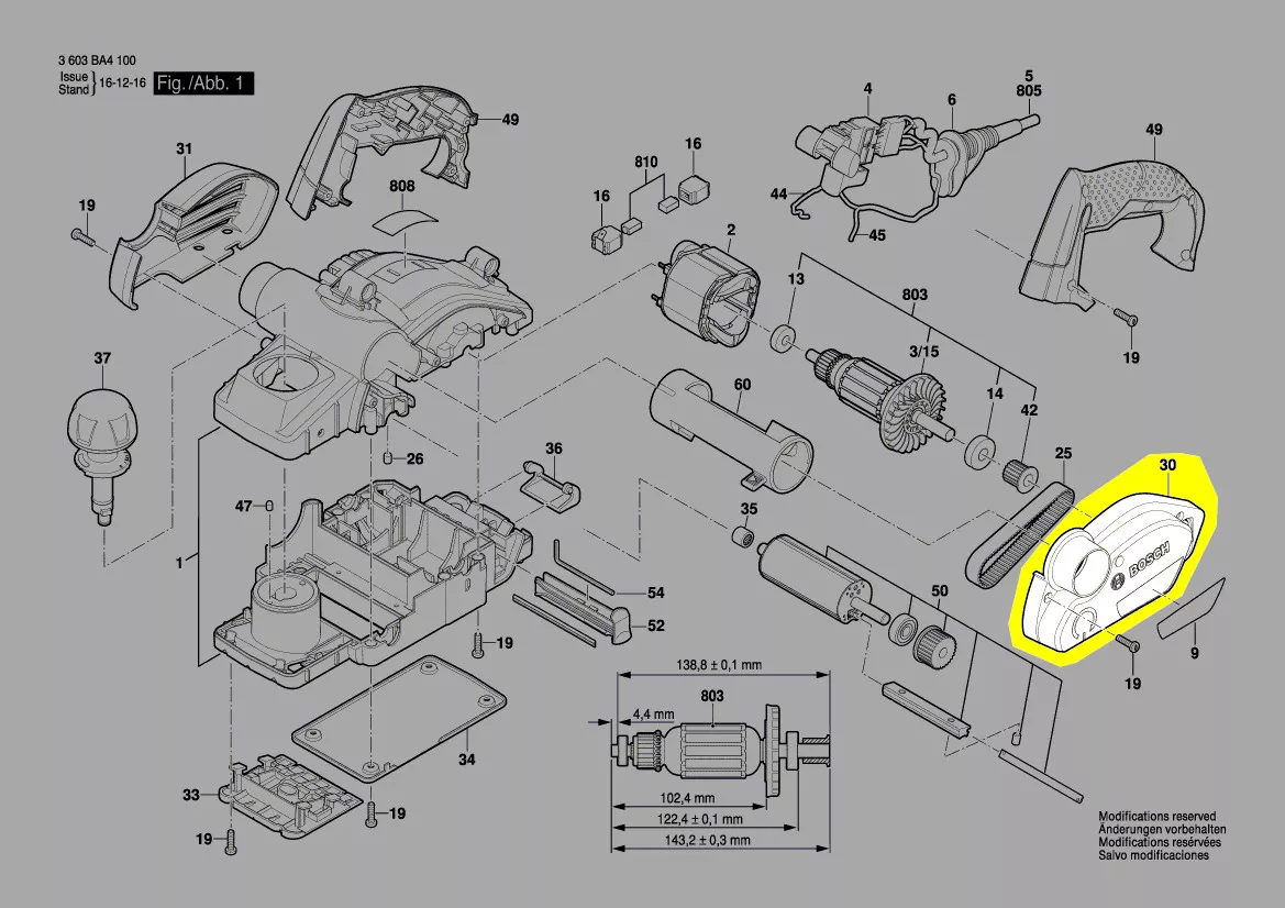 carter cache courroie réf. 1 619 X08 460 Bosch